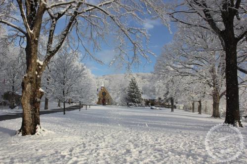 campus in snow H